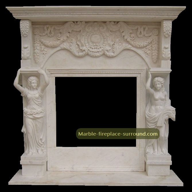 hand carved marble mantels